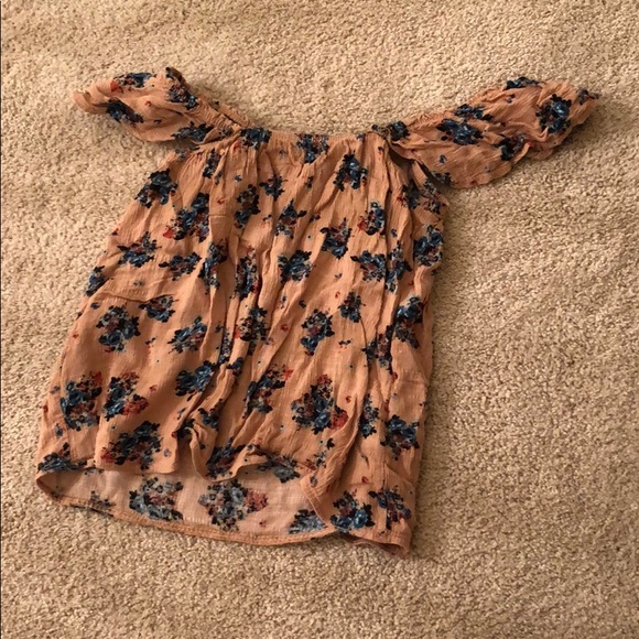 FLORAL AQUA SHIRT - Picture 1 of 3